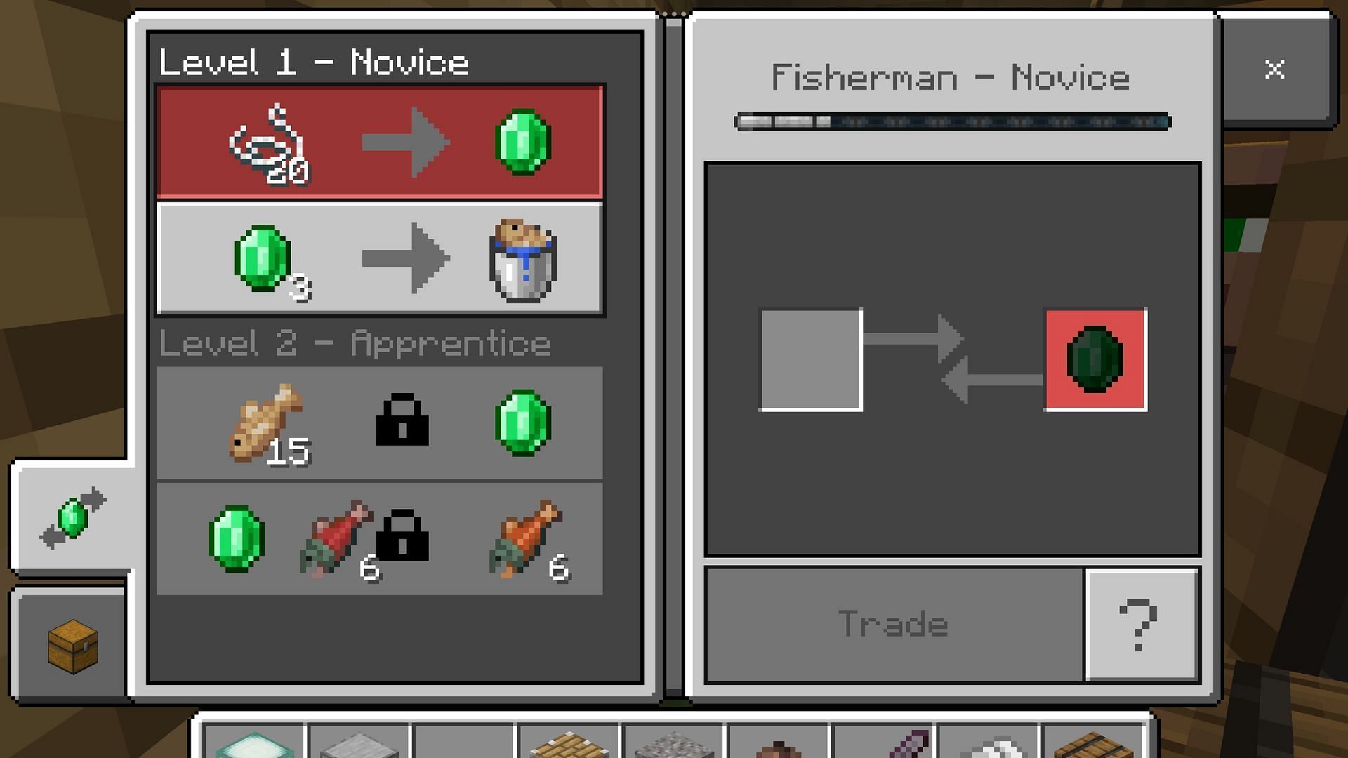 An emerald for cooking cod is a waste of emeralds in Minecraft (Image via Mojang Studios)