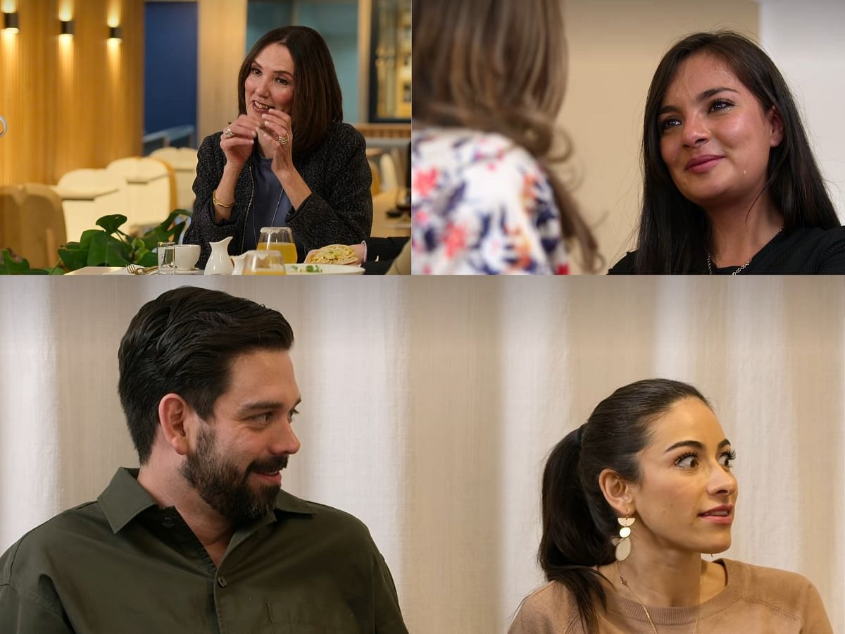 Stills from Love is Blind Mexico preview (Images via Netflix)