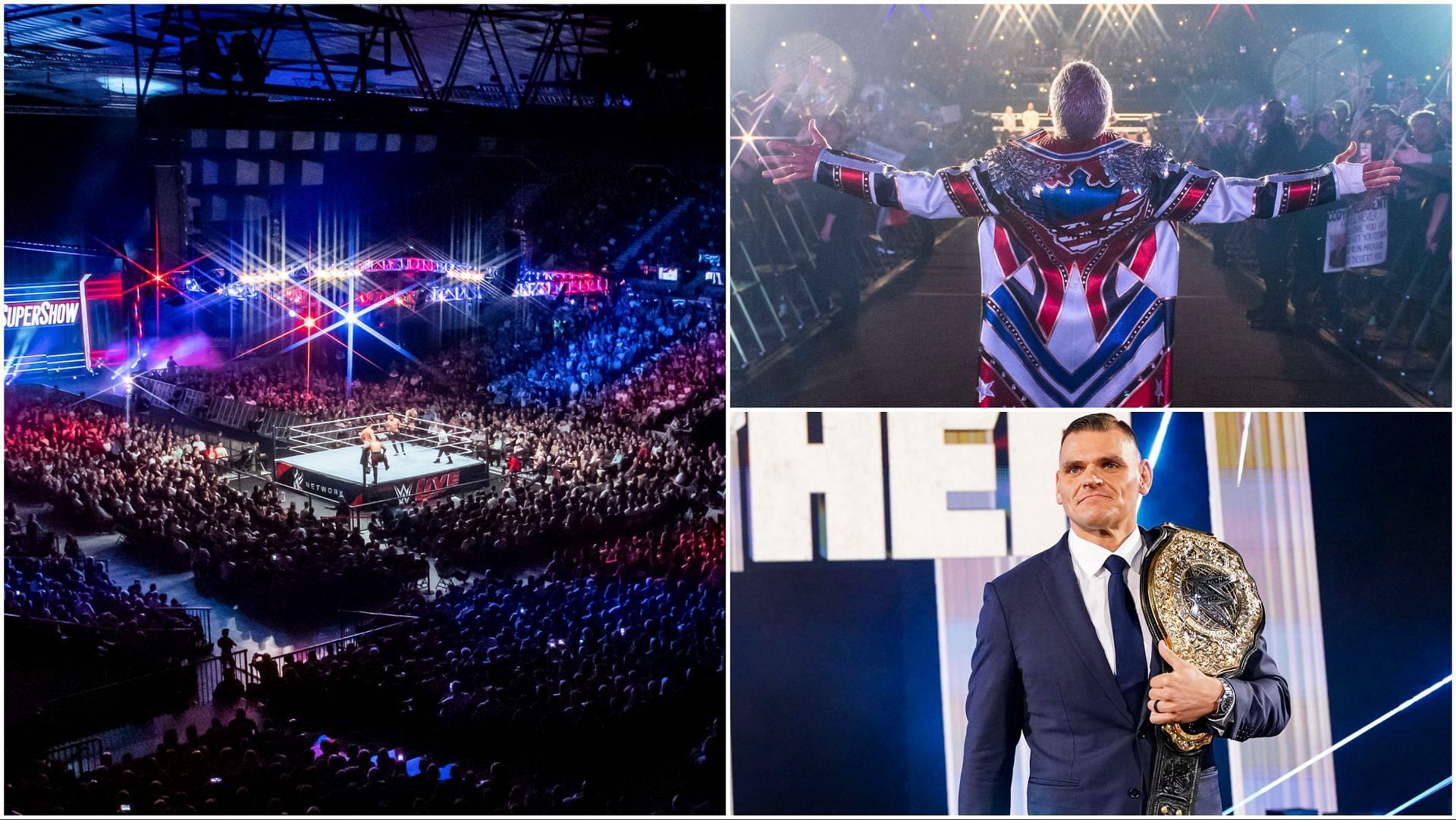 WWE fans with Cody Rhodes and Gunther at events