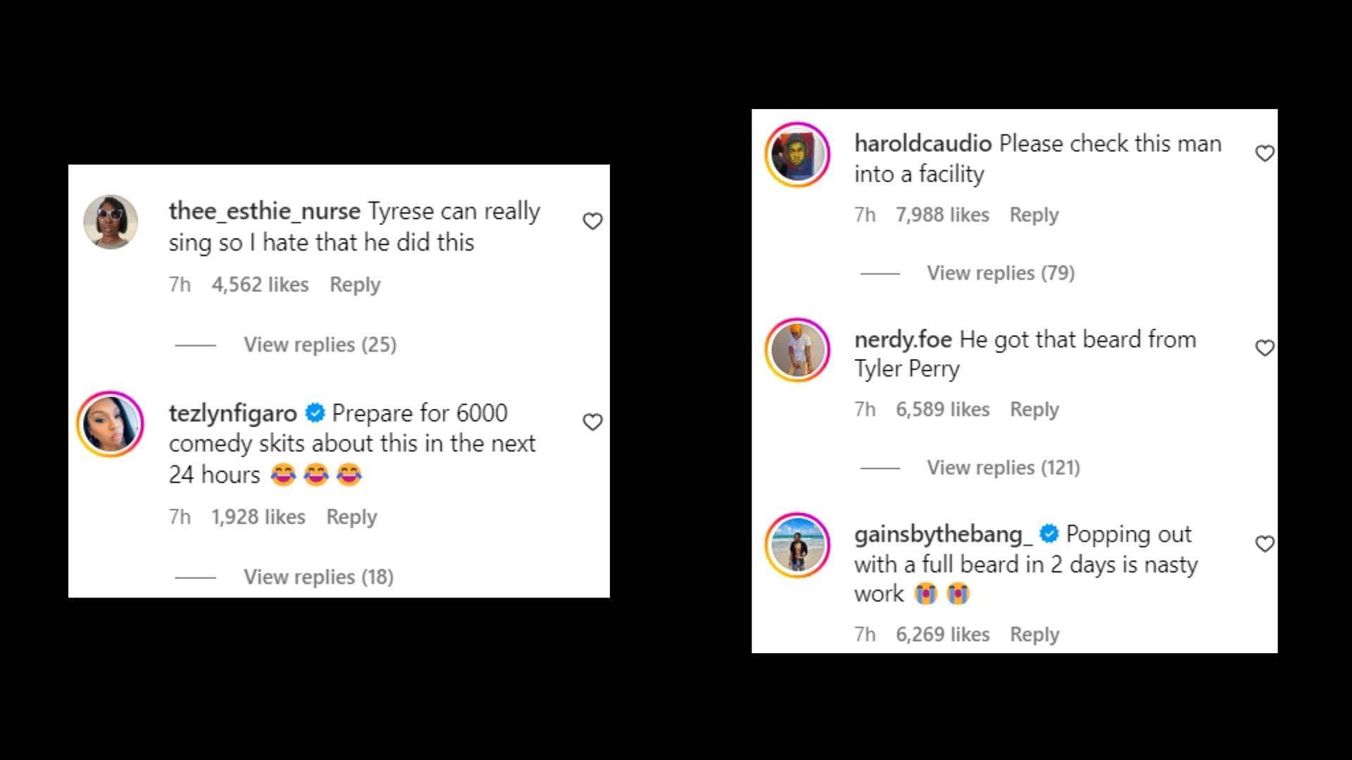 Netizens react to the video (Image via Instagram/theshaderoom)