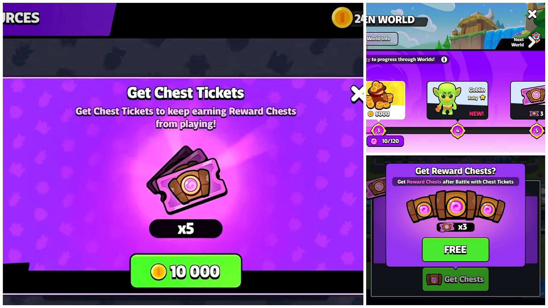 How to earn Chest Tickets to unlock chests? (Image via Supercell)