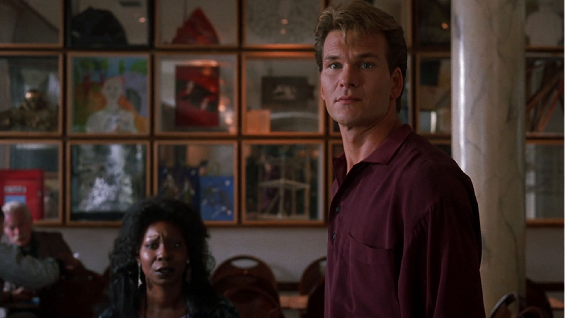 Patrick Swayze in a still from Ghost (1990) (Image via Prime Video)