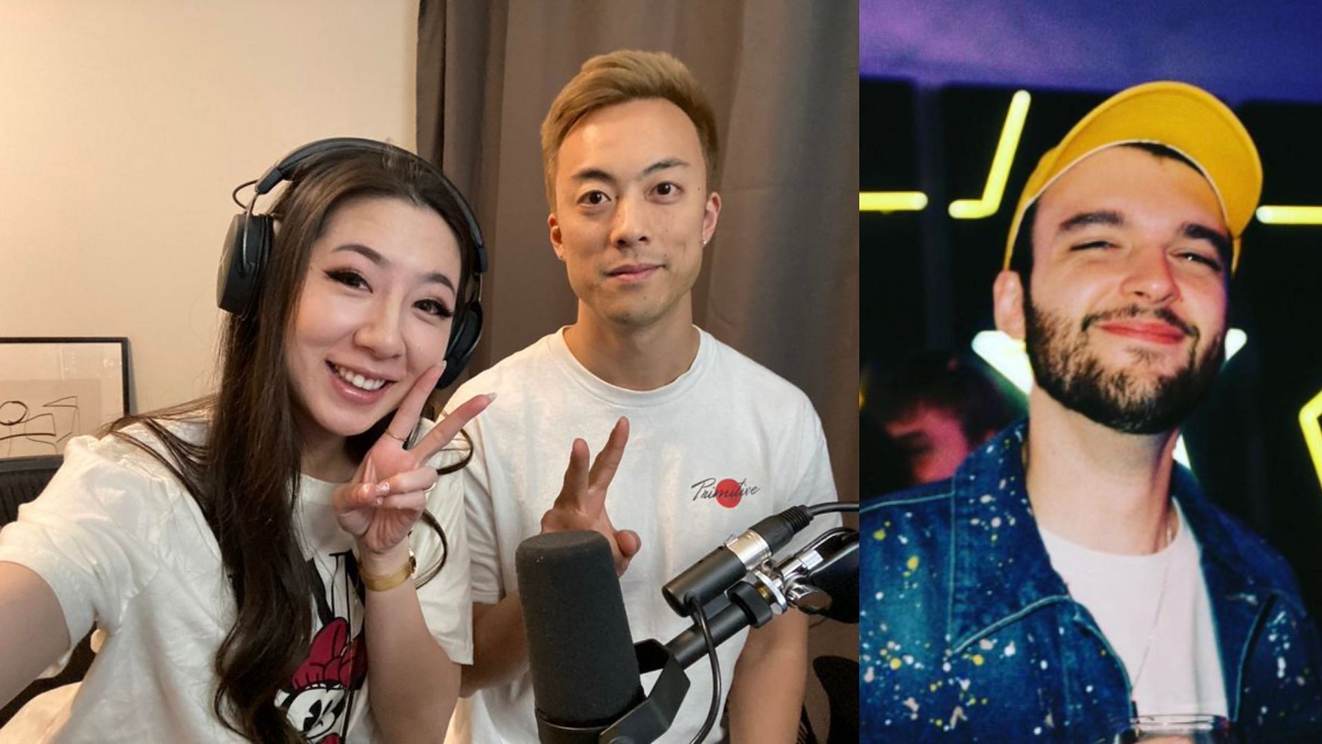 Fuslie and Edison were engaged from 2019 up until 2021, after which the allegation of infidelity involving NoahJ456 surfaced (Image via edisonparklive/X and noahj456/Instagram)