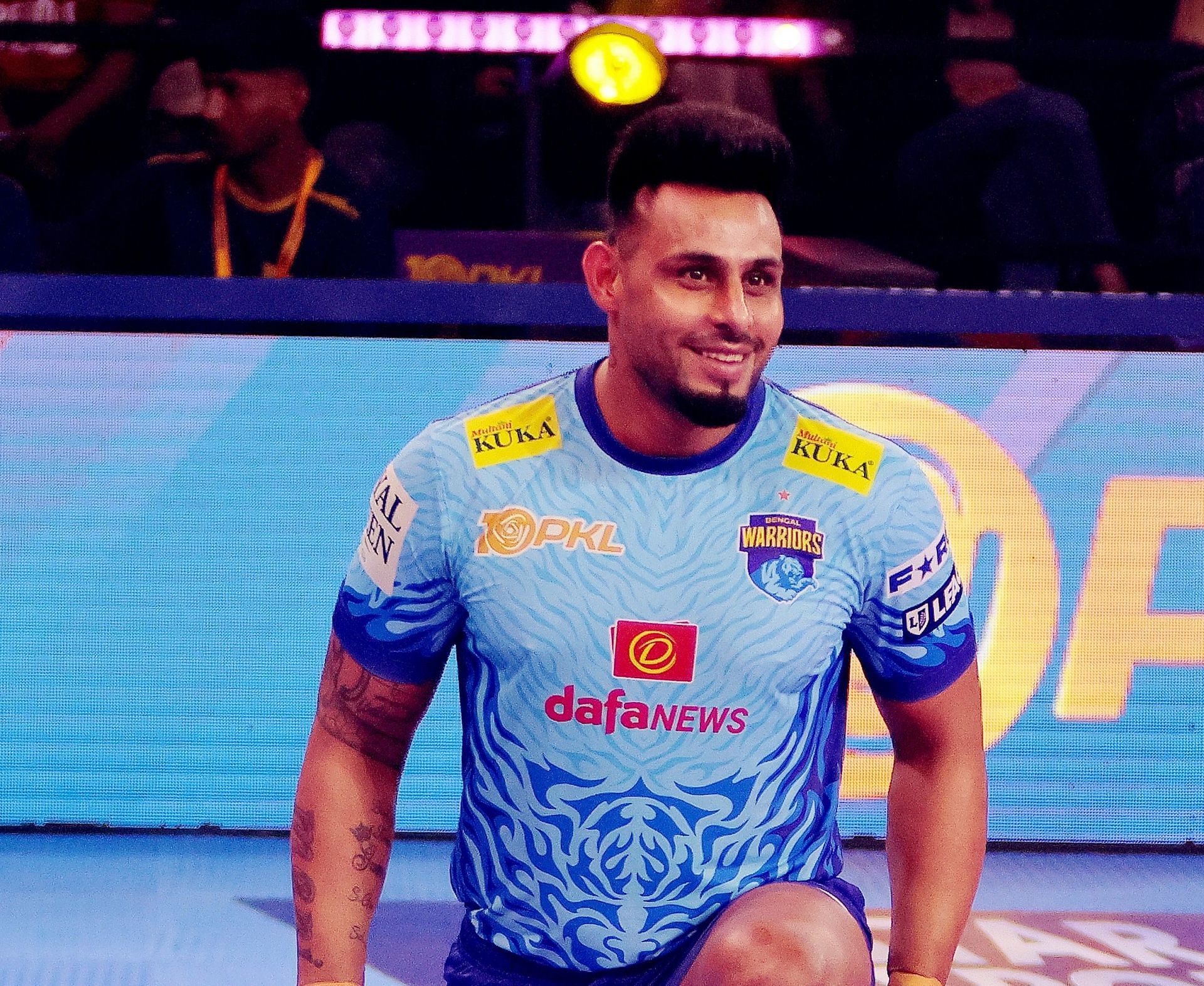 Maninder Singh is the second-most successful raider in PKL history. (Image via PKL Media)