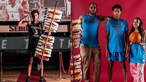 IN PHOTOS: Carmelo Anthony and ex La La show up to support son Kiyan Anthony at 2024 Slam Summer Classic showdown
