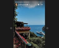 The view from Paulina's hotel (Credits: @paulinagretzky Instagram)