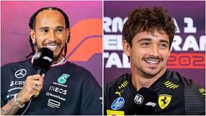 Lewis Hamilton discusses ‘amazing picture’ of him with Ferrari star Charles Leclerc and Frederic Vasseur