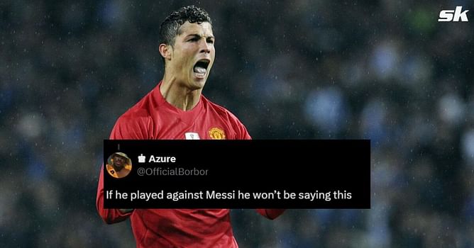 "If he played against Messi, he won’t be saying this" - Fans react as Manchester United star labels Cristiano Ronaldo as the GOAT