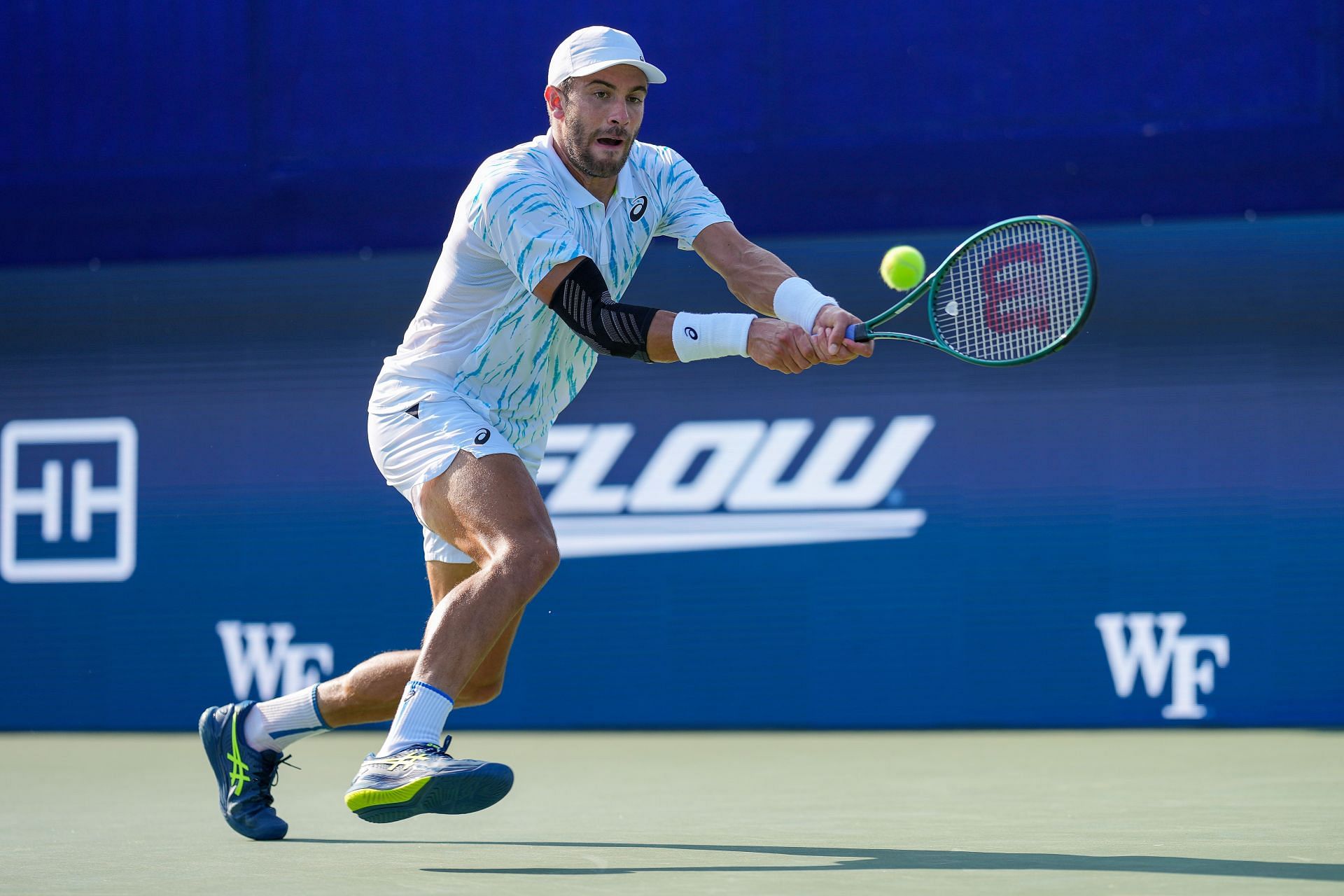 Borna Coric in action at the 2024 Winston-Salem Open (Picture: Getty)