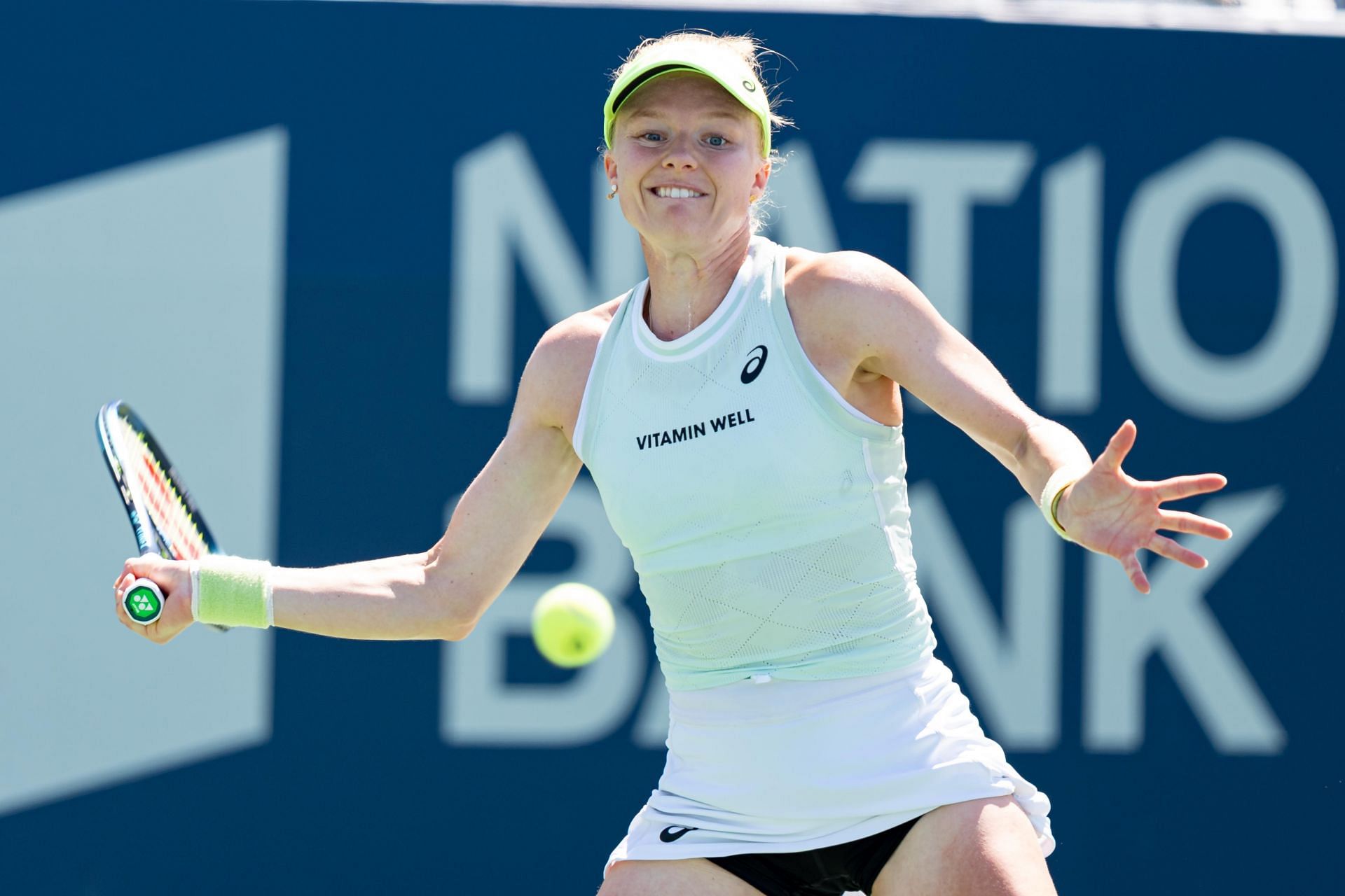 Harriet Dart in action at the National Bank Open (Picture: Getty)