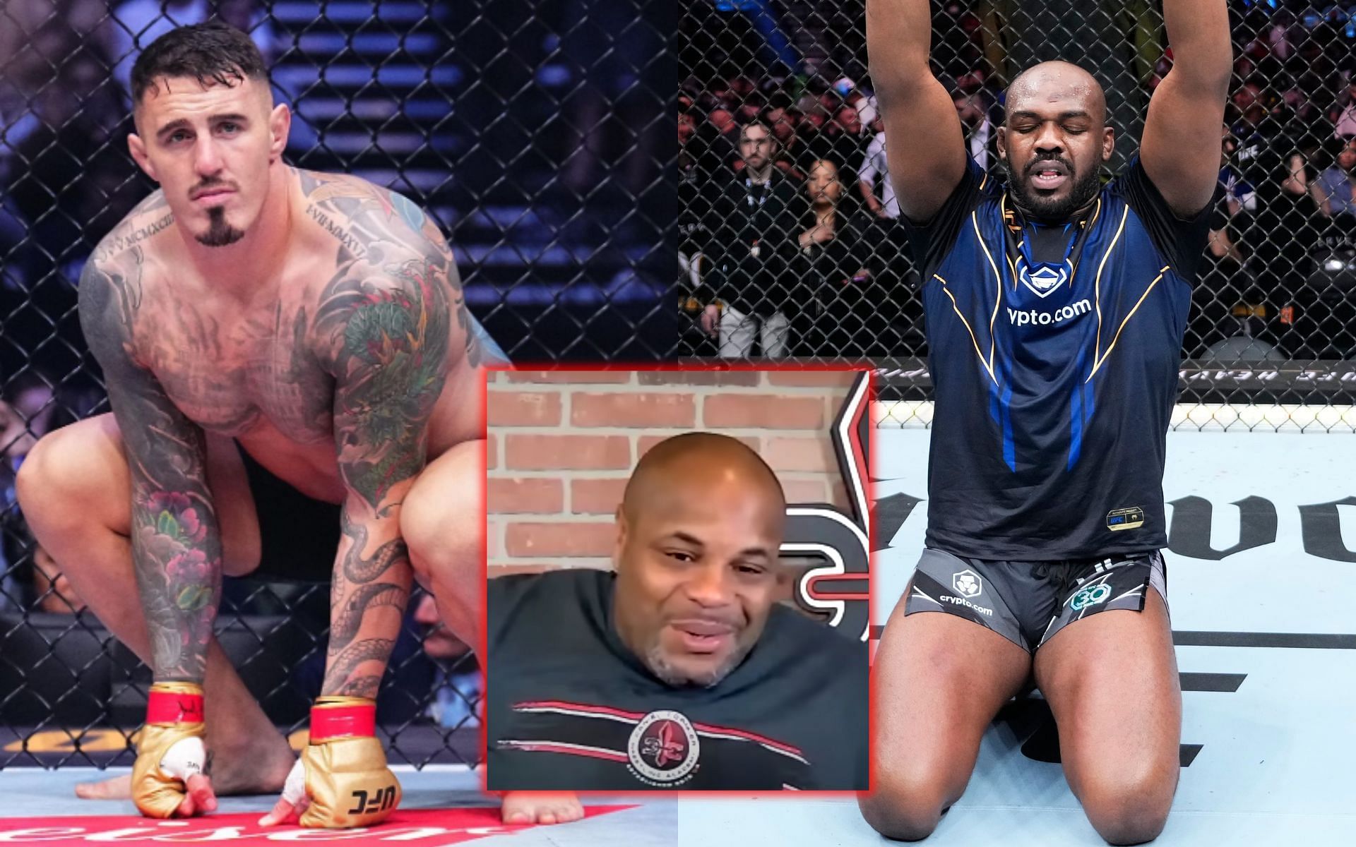 Daniel Cormier (inset) favors Tom Aspinall