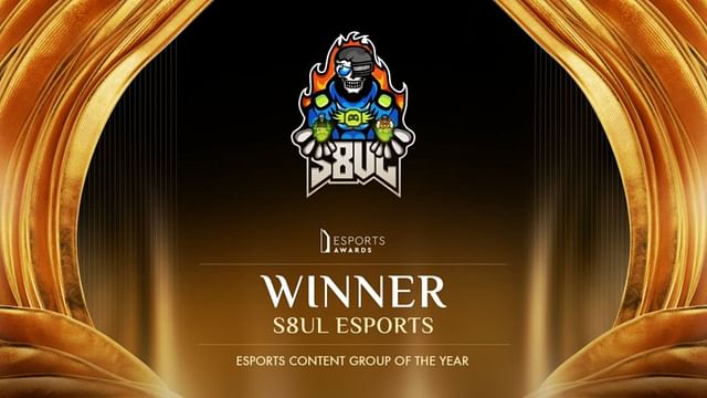 S8ul Esports wins Esports Content Group of the Year award at the Esports Awards 2024