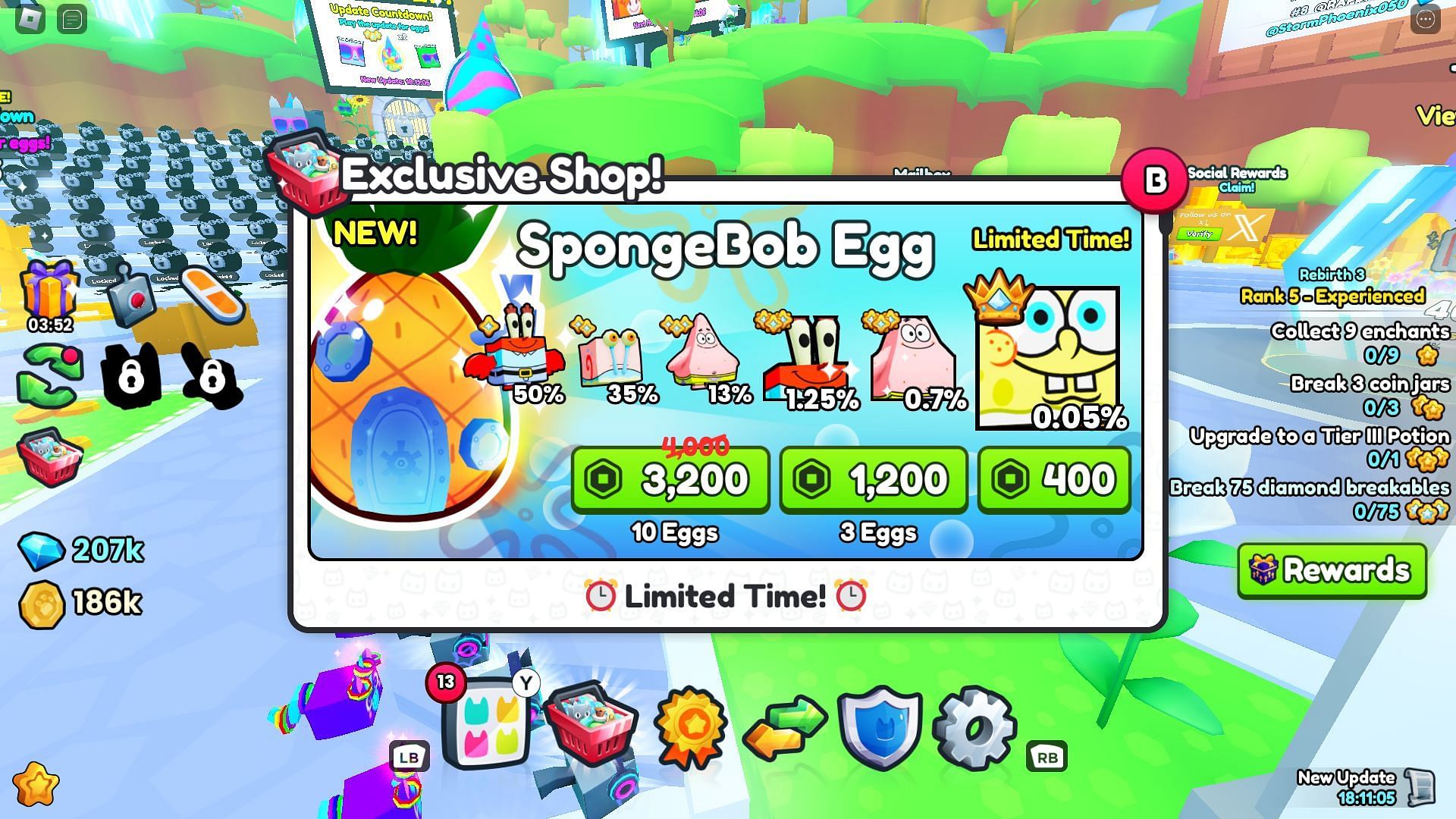 You must purchase the egg using Robux in the game (Image via Roblox)