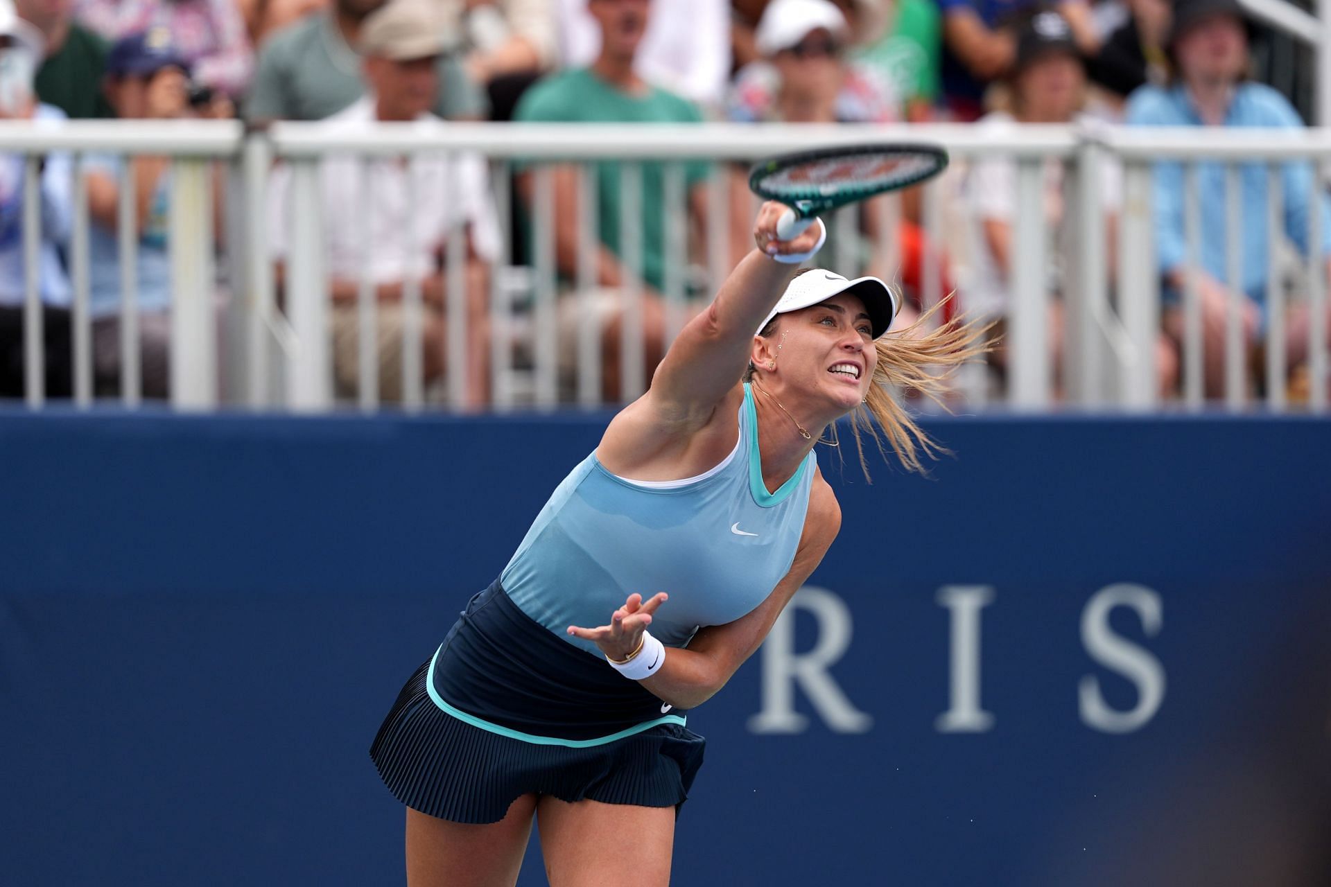 Paula Badosa at the National Bank Open 2024 - Day 3 (Source: Getty)