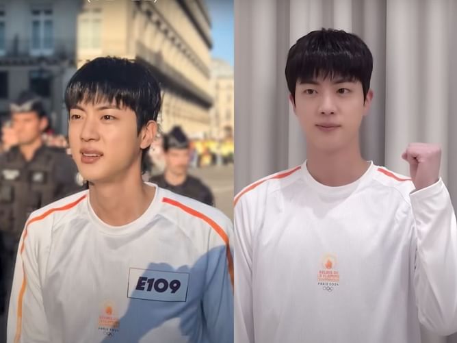 "SO WHOLESOME” - ARMYs react as BTS' Jin takes fans behind-the-scenes of his 2024 Olympics torchbearer journey