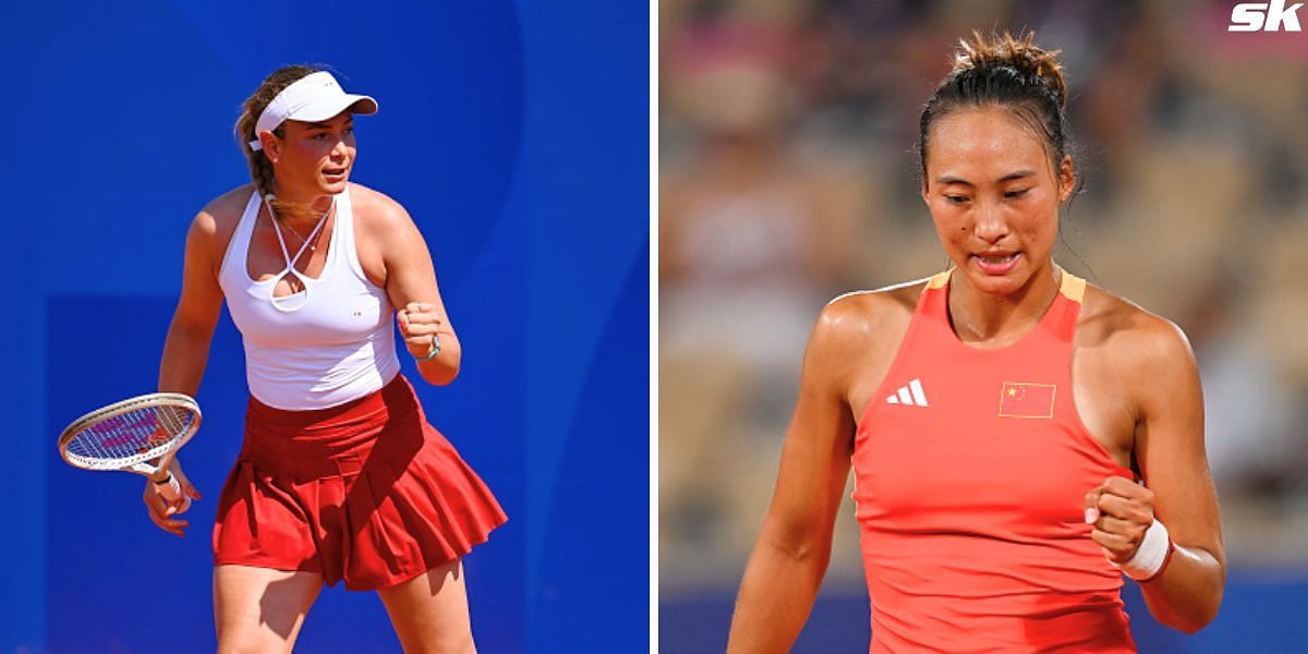 Donna Vekic (L) & Qinwen Zheng (R) [Image Source: Getty Images]