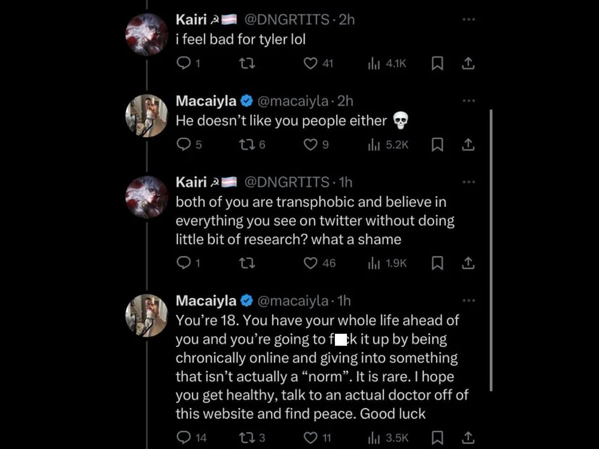 Macaiyla&#039;s controversial statement against the LGBTQ community (Image via X)