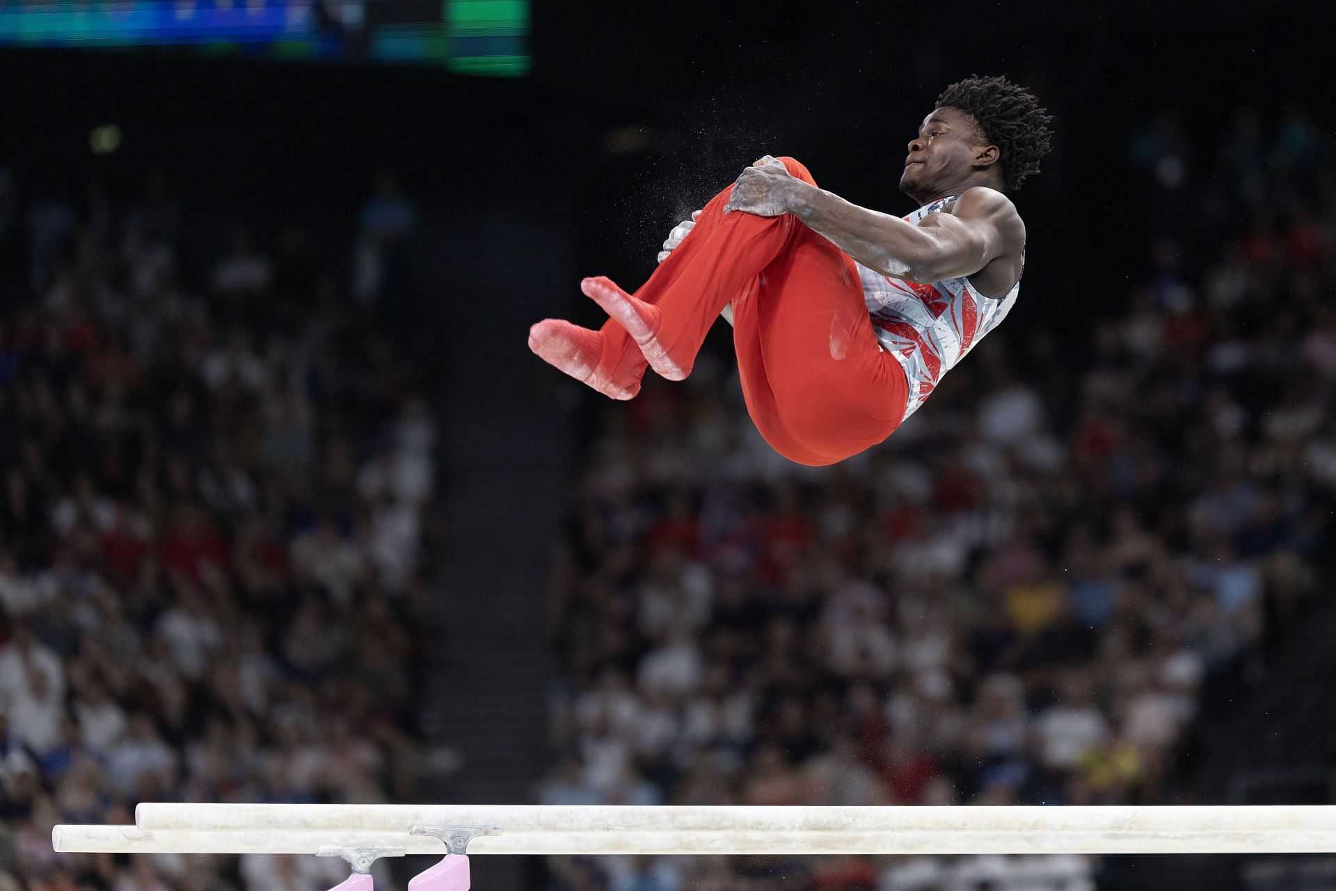 Fred Richard at the team event finals of the Paris Olympics 2024 (image via: Getty Images)