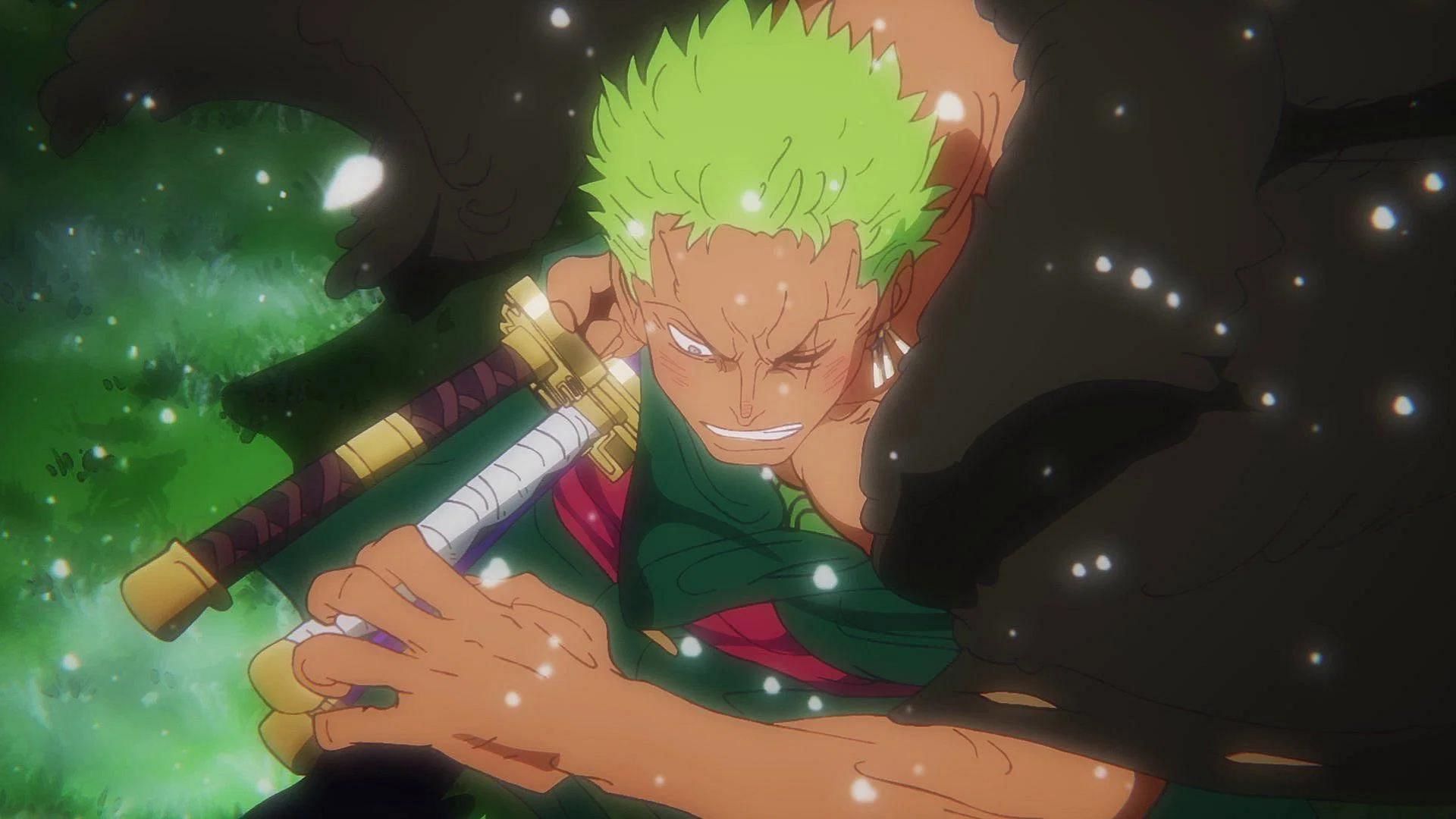 Roronoa Zoro as shown in the anime series (Image via Toei Animation)