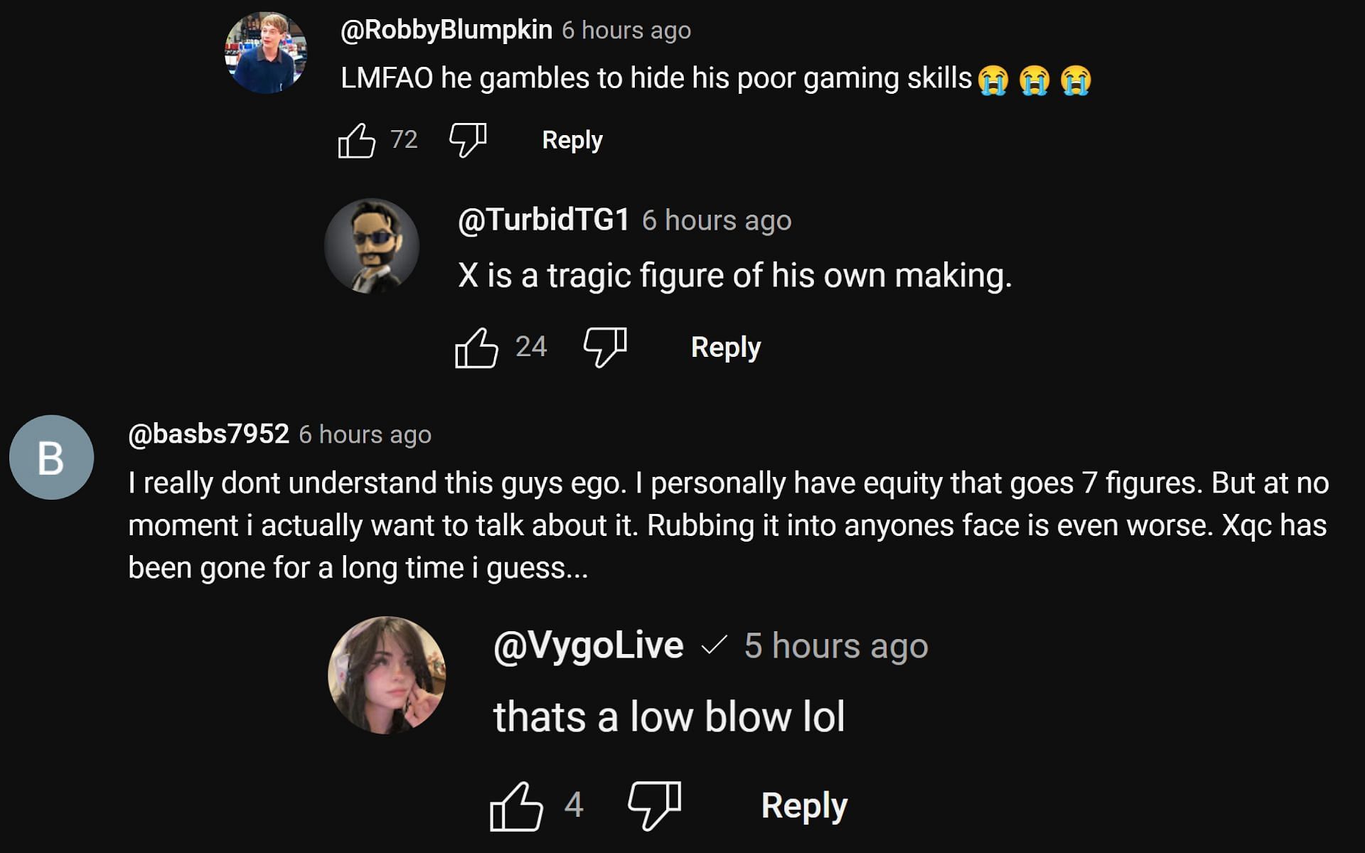 Netizens&#039; reaction to the Twitch and Kick streamer&#039;s comment about a Deadlock player (Image via xQc Clips/YouTube)