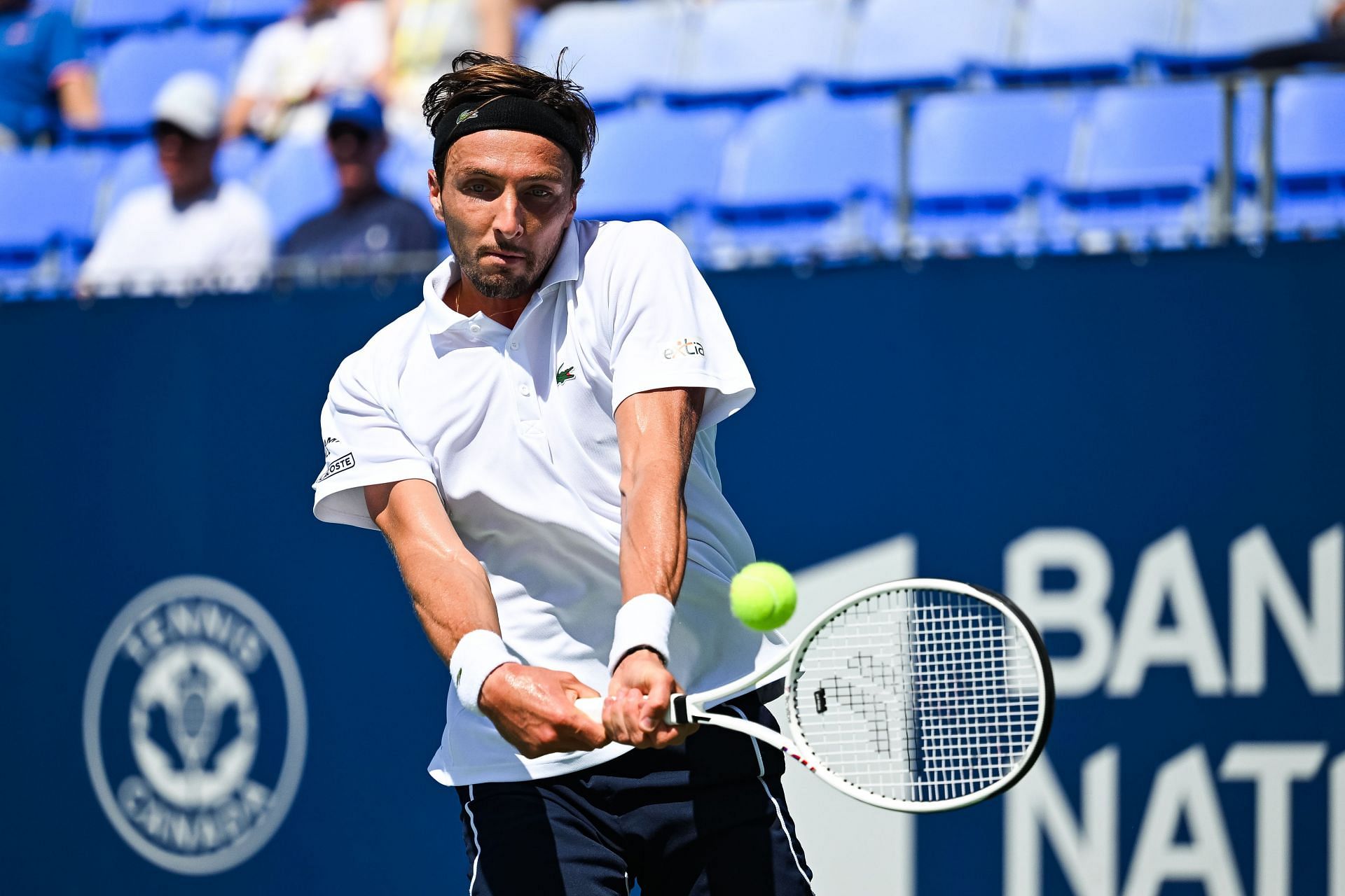 Arthur Rinderknech in action at the National Bank Open (Picture: Getty)