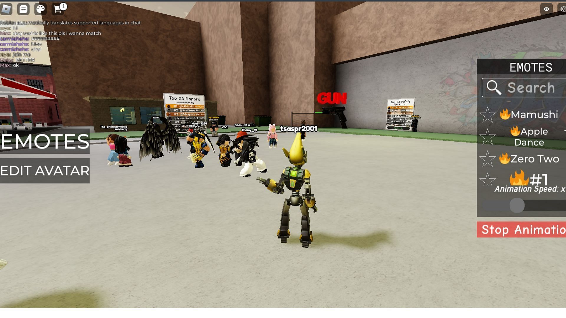 Flaunt your moves with countless emotes (Image via Roblox)