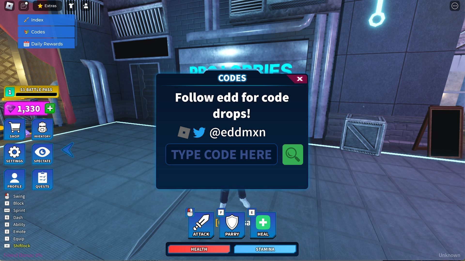 Redemption spot (Image via Roblox)