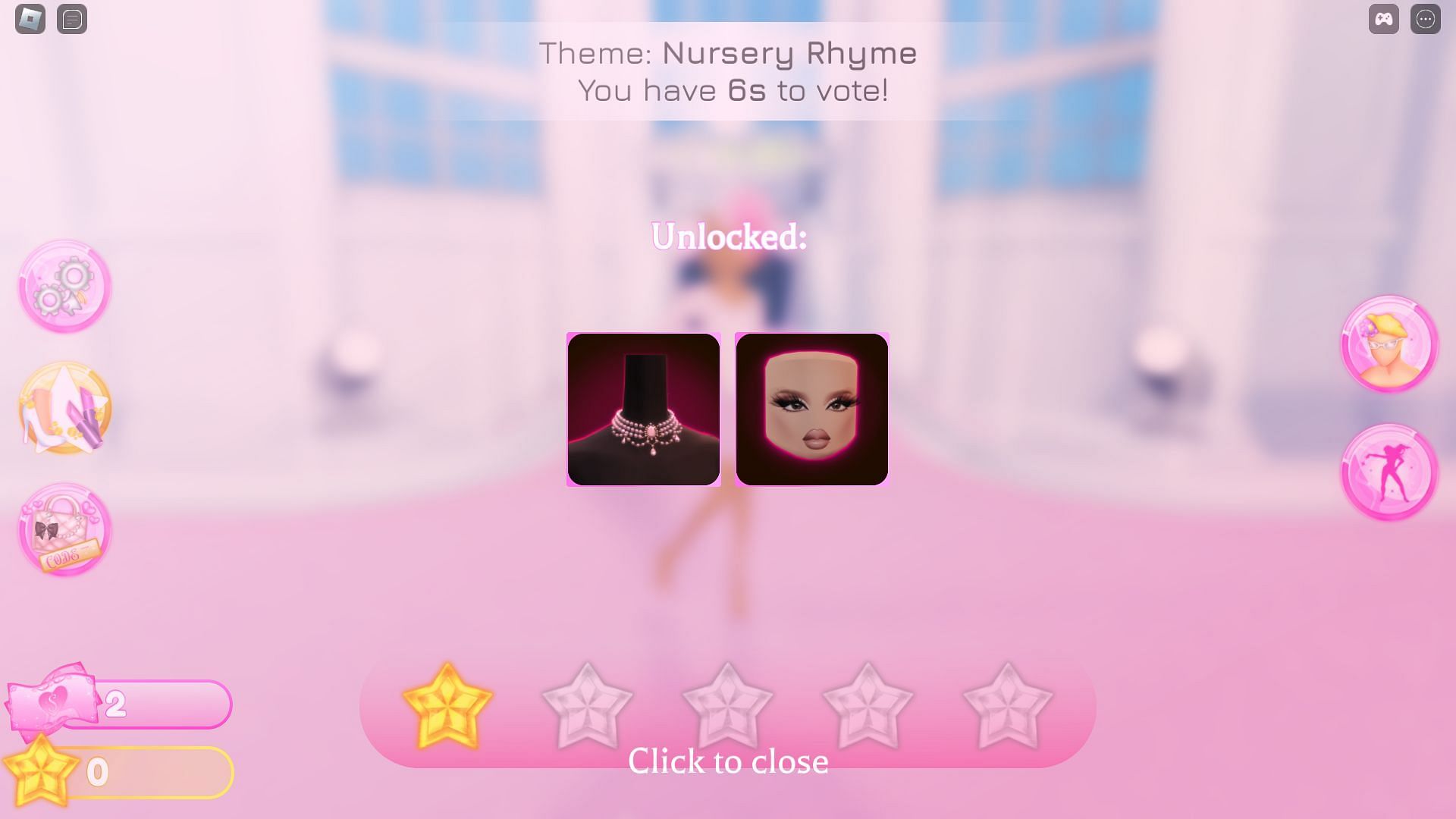 You must enter the right code to unlock the Lashes in the game (Image via Roblox)