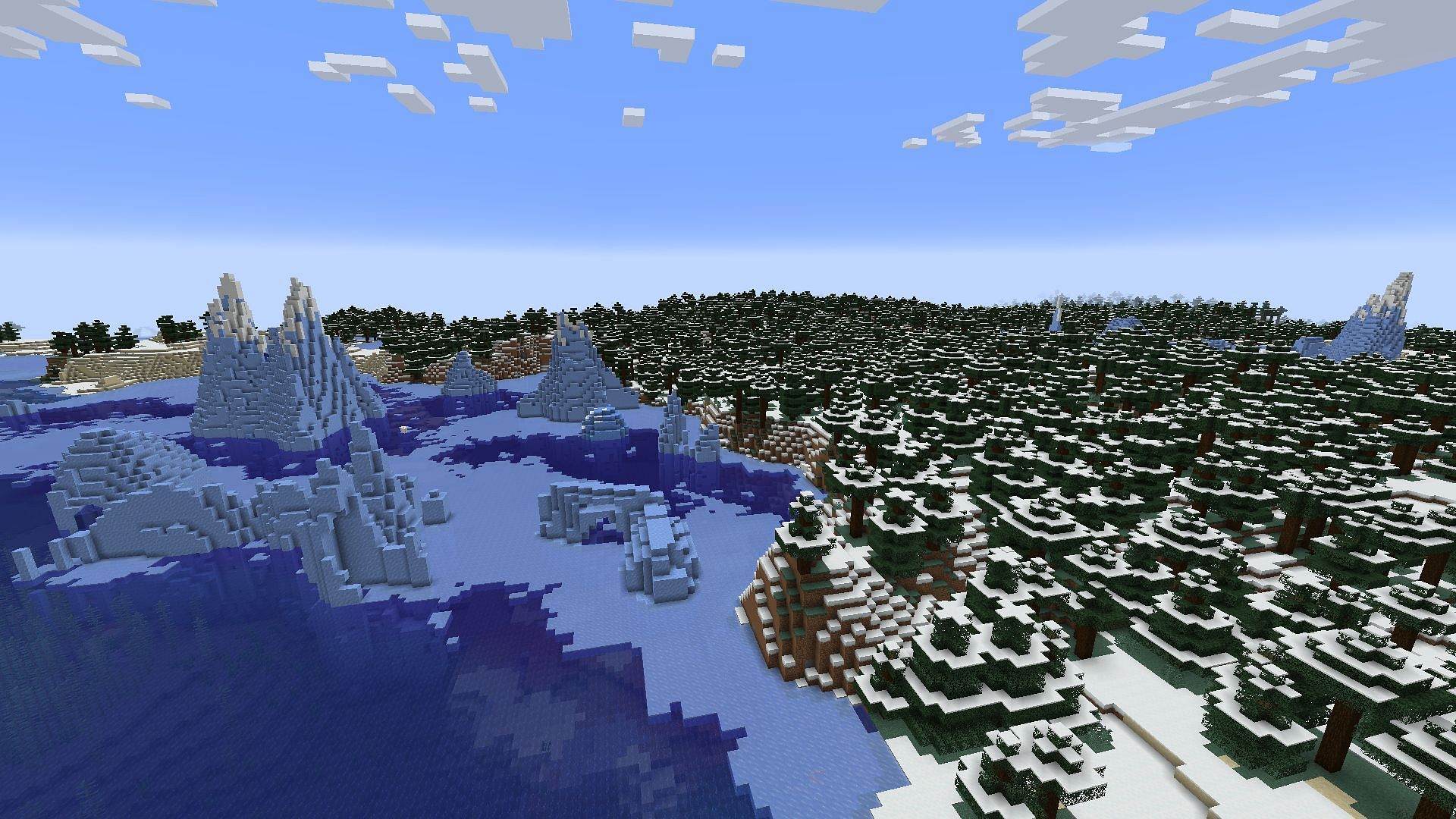 Higher render distances will have better FPS on this snapshot (Image via Mojang)