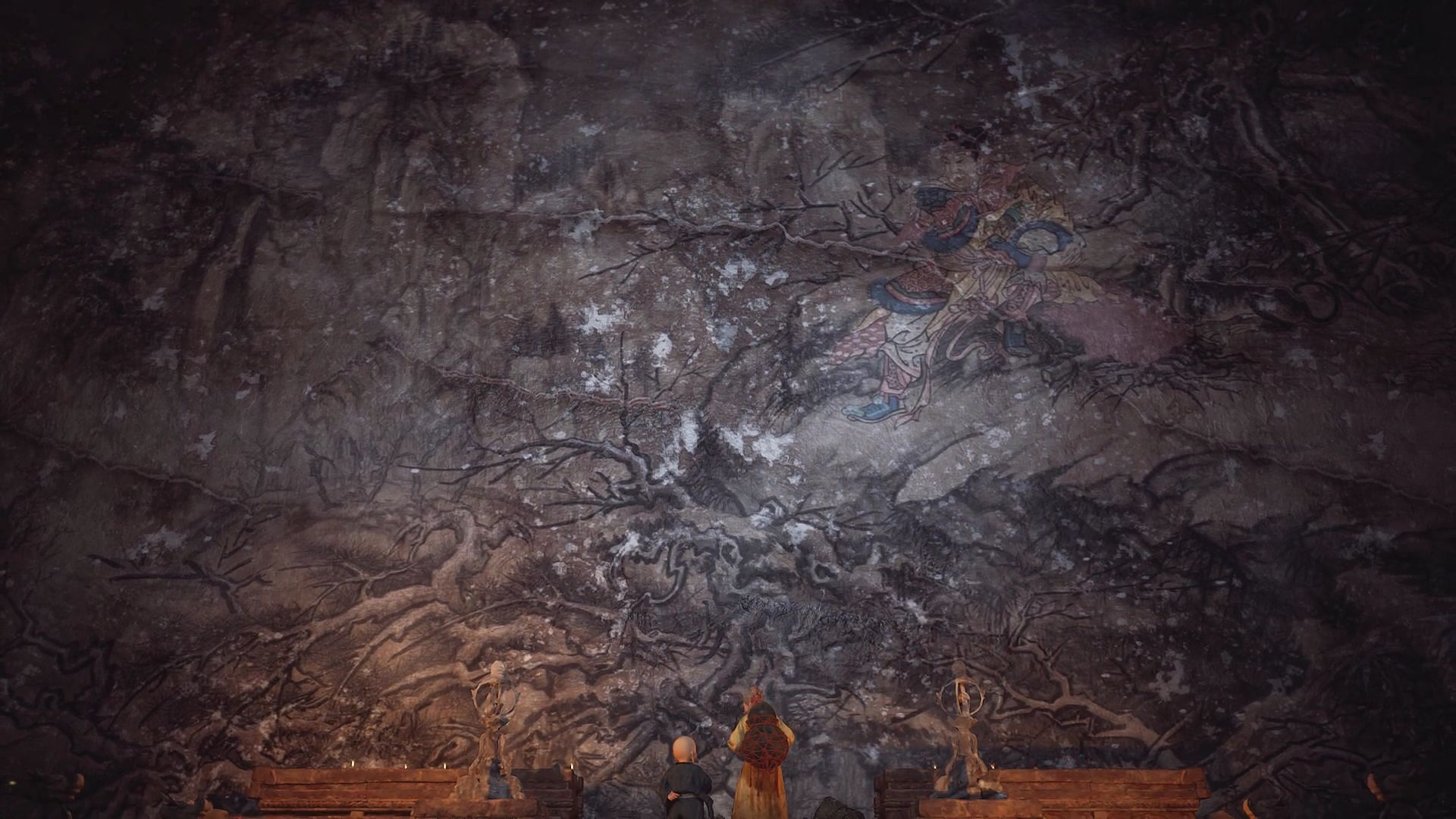 The mural with Wukong&#039;s life (Image via GameScience)