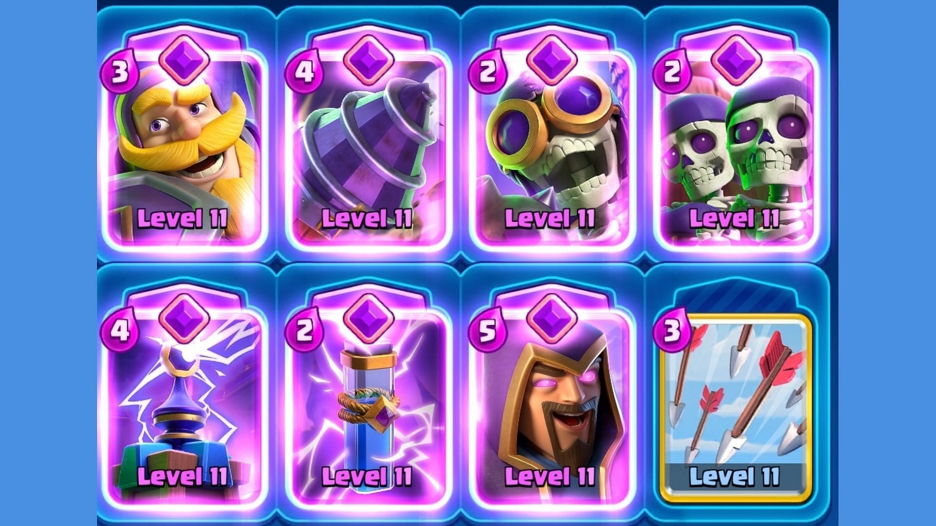 Goblin Drill can be used directly on the crown tower (Image via Supercell)