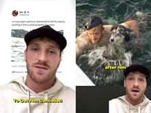 "This accusation is on some serial killer s**t" - Logan Paul addresses community after netizens accuse him of pushing his dog into lake for "content"