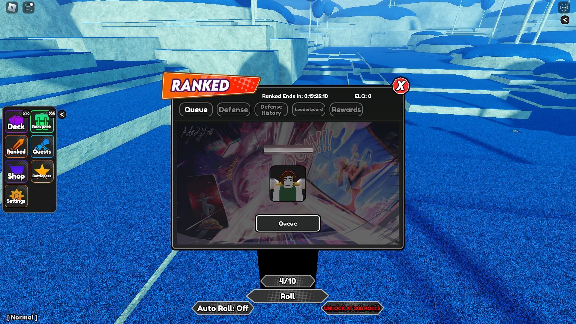 The Queue screen (Image via Roblox)