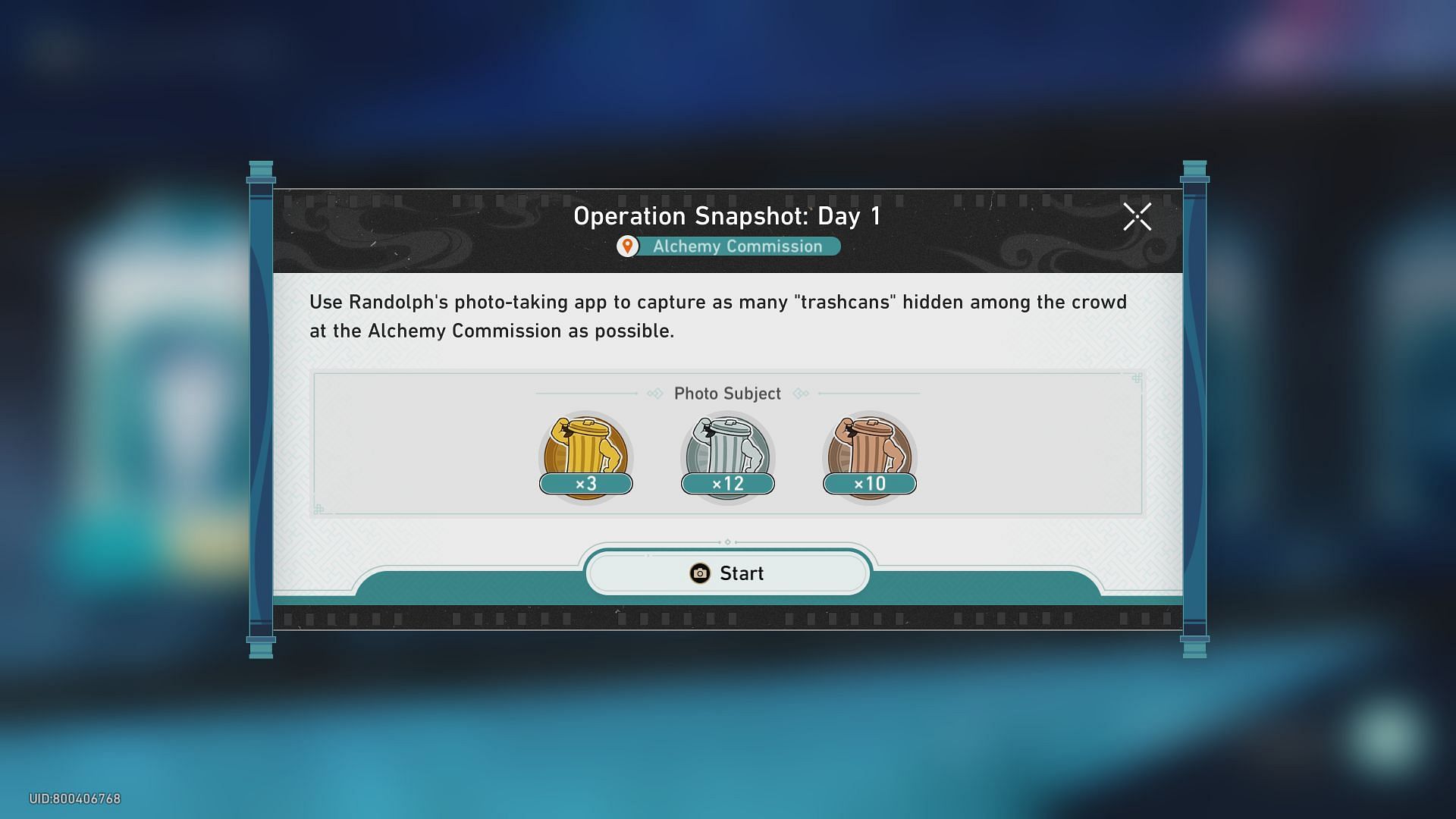 Challenge objectives for Day 1 of the event (Image via HoYoverse)