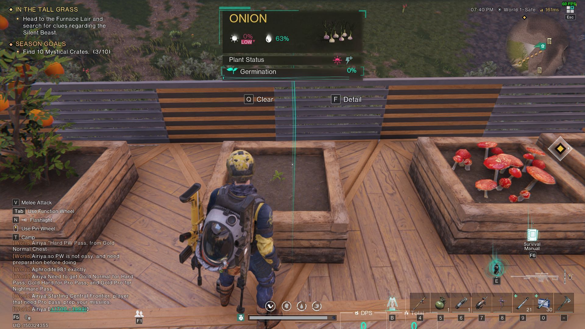 You can plant onion seeds in Planter Boxes in Once Human (Image via Starry Studio)