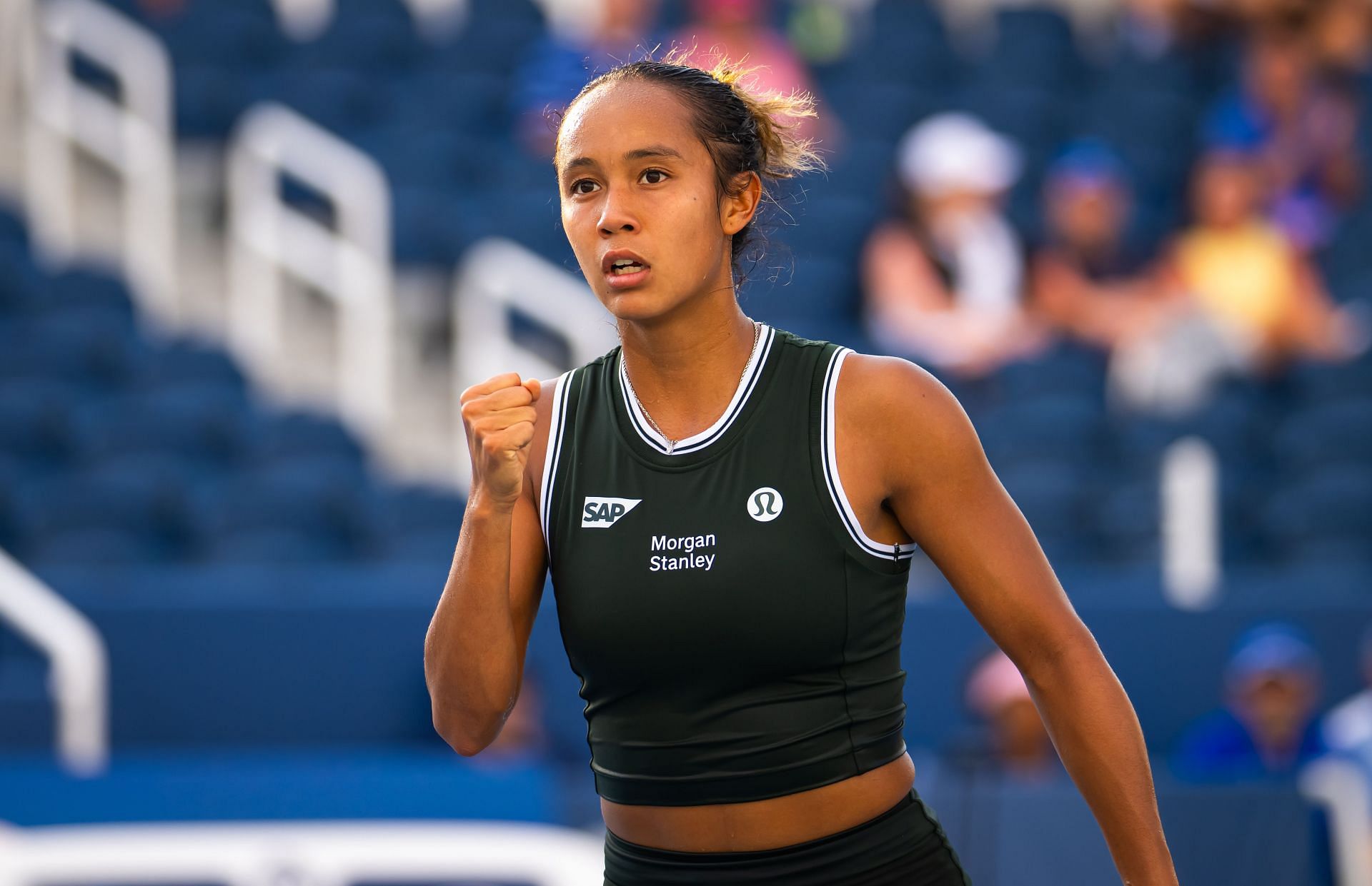 Leylah Fernandez at the Cincinnati Open 2024. (Photo: Getty)