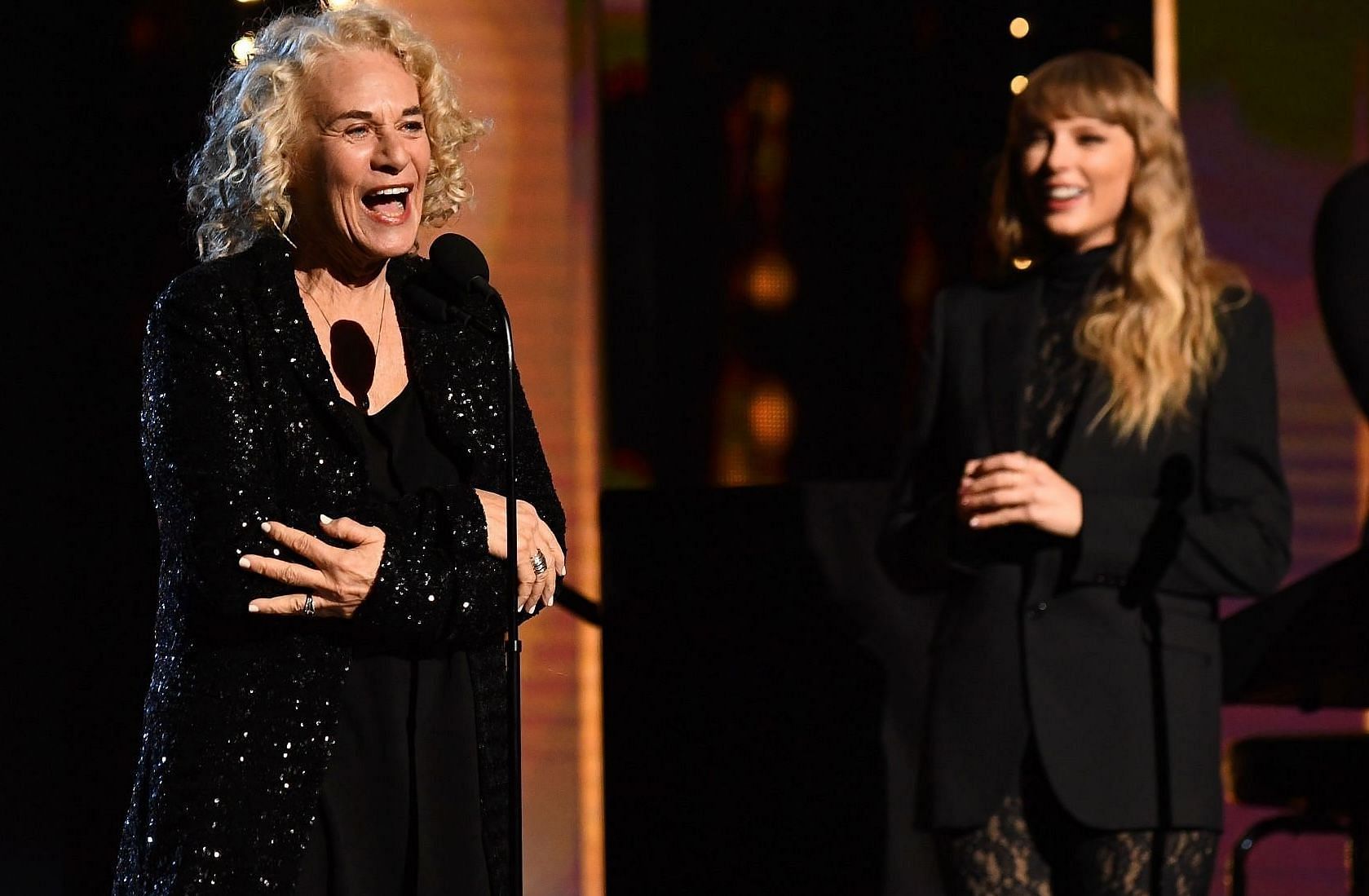 Carole King at the 36th Annual Rock &amp; Roll Hall of Fame Induction Ceremony (Image via Getty)