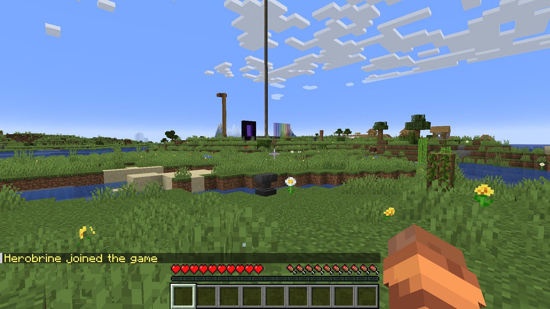 Tellraw makes for quite a convincing Herobrine prank (Image via Mojang)