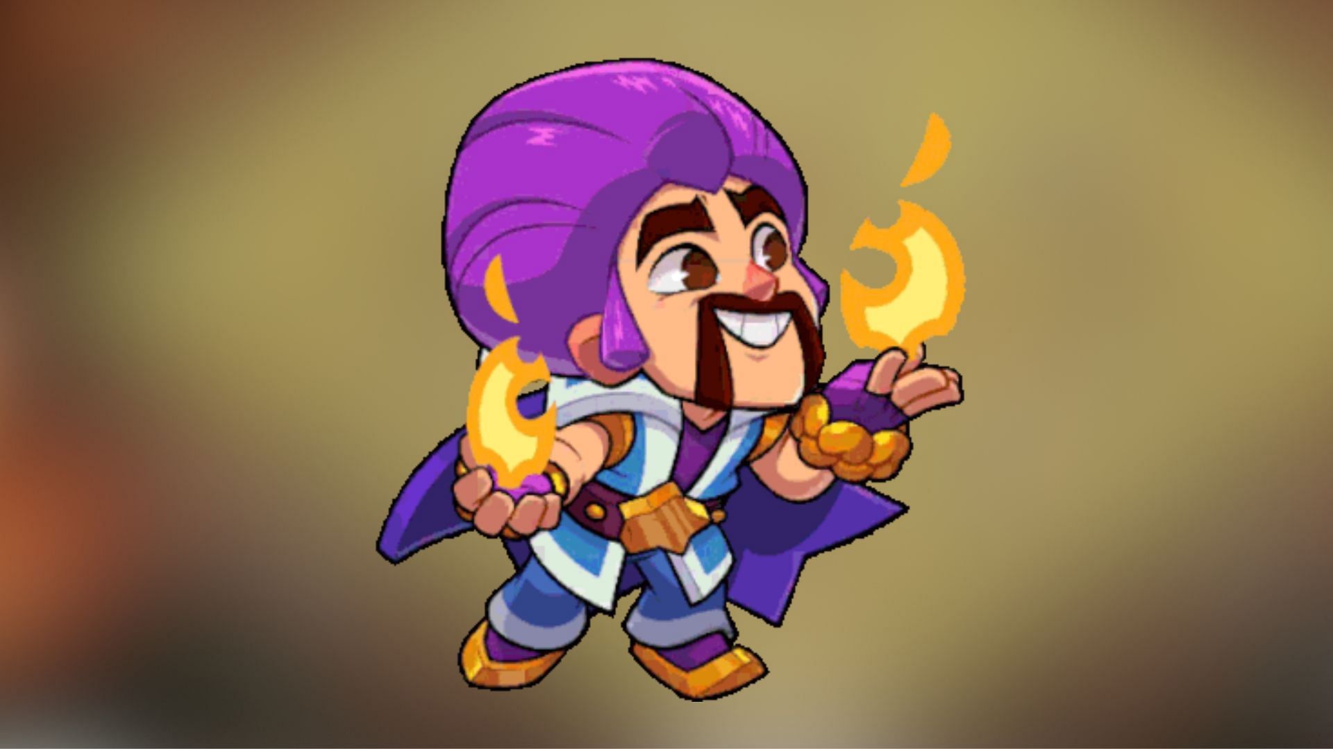 Baby Wizard gives the squad a random spell (Image via SuperCell)