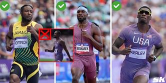 All athletes who finished faster than Noah Lyles in the men's 100m Round 1 at Paris Olympics 2024 ft. Kishane Thompson
