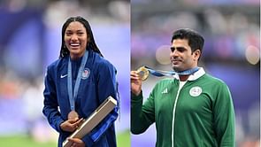 "I was fangirling hard"-Tara Davis-Woodhall on meeting Arshad Nadeem after Pakistan athlete's gold at Paris Olympics