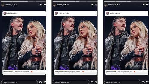 Mysterio reacts to Morgan's message on Instagram.