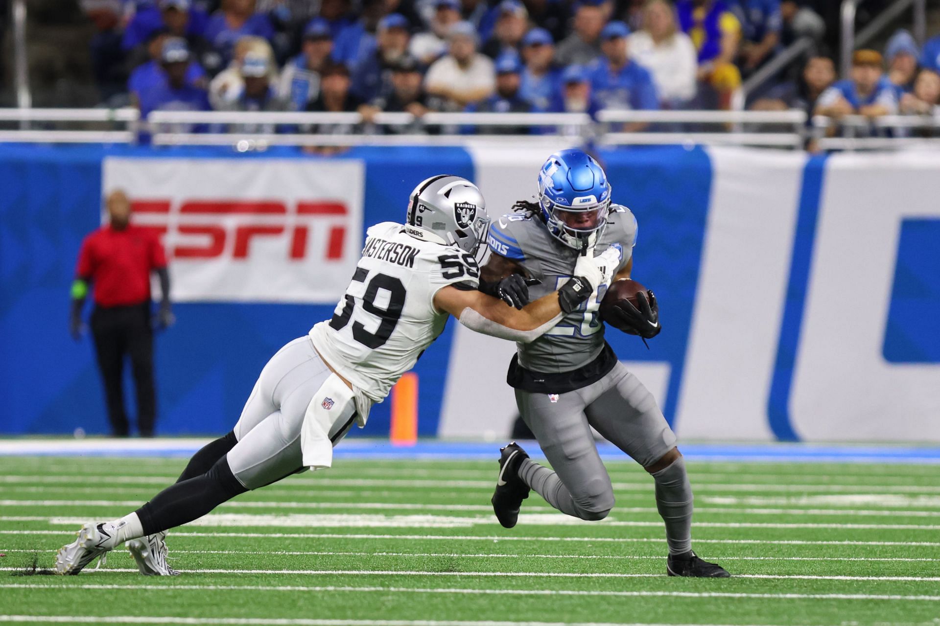 Jahmyr Gibbs at Raiders at Lions - Source: Getty