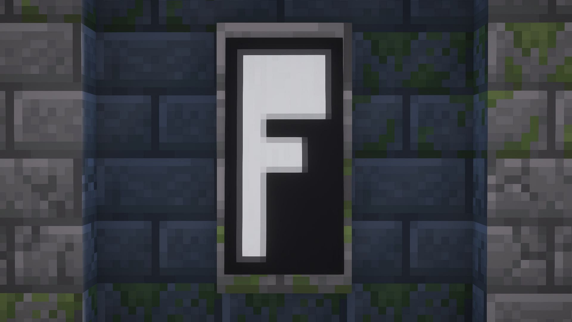 An &quot;F&quot; banner (Image via Mojang)