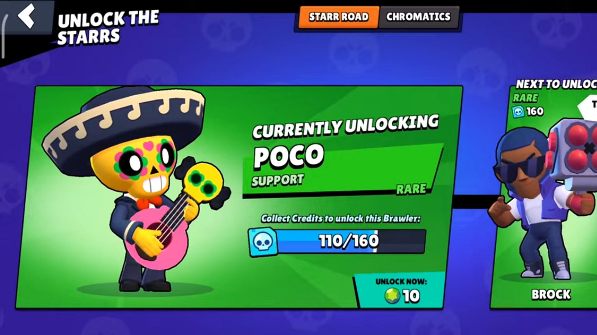 Poco requires 160 credits to unlock (Image via Supercell)