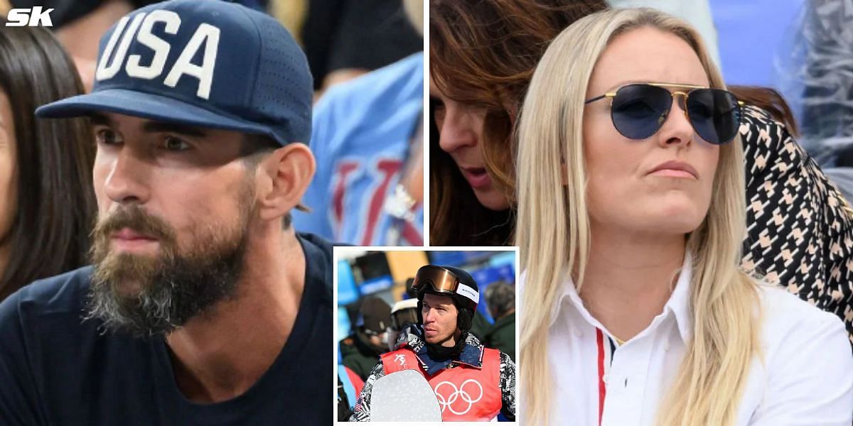 Shaun White, Michael Phelps and Lindsey Vonn