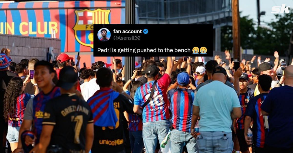 Fans react as Barcelona complete Dani Olmo signing. Picture Credit: Twitter @Asensii20