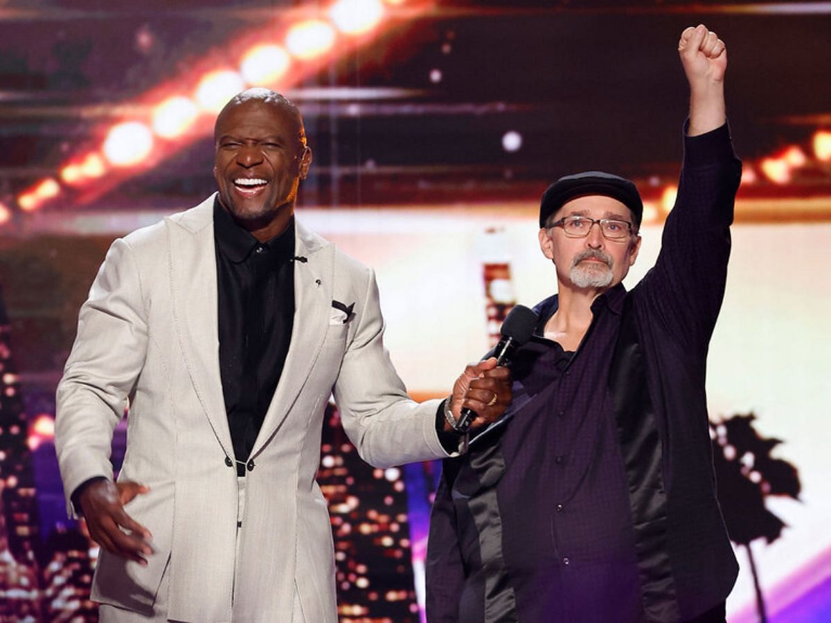 Terry Crews and Richard Goodall (Image via Peacock)