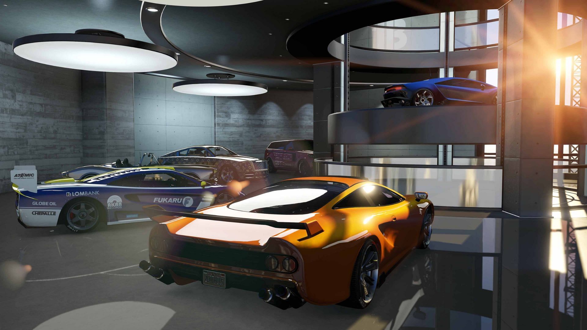 Purchasing a garage lets you store your vehicles safely (Image via Rockstar Games)