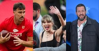 Adam Sandler couldn't stop raving about Taylor Swift's performance on Travis Kelce's 'New Heights' podcast